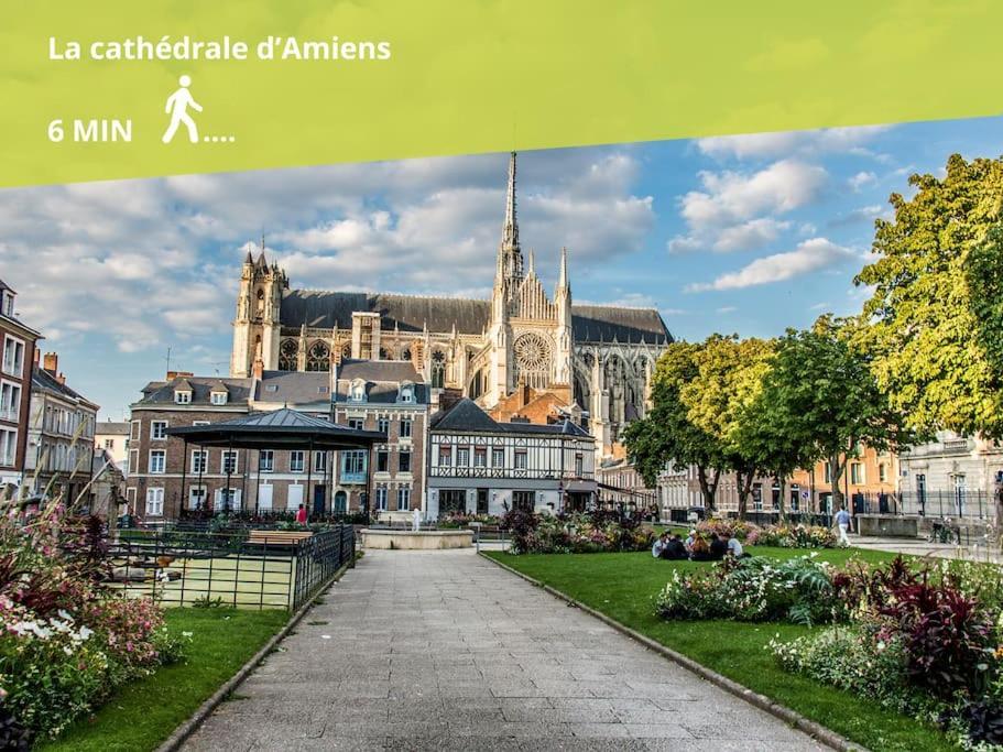 Magnifique 3 Chambres - Parking - Hyper Centre - Gare Amiens Buitenkant foto